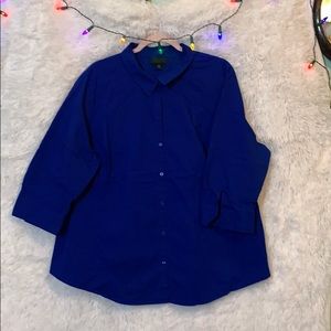 Blue button down shirt